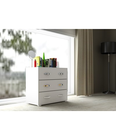 Ferramenta1.com | Linea modern cassettiera 3c bian fras 81x91x45 - PZ 1