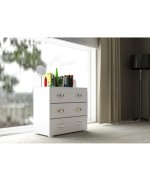 Ferramenta1.com | Linea modern cassettiera 3c bian fras 81x91x45 - PZ 1