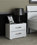 Ferramenta1.com | Linea modern comodino 2c bian fras 43x52x36 - PZ 1