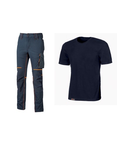 Ferramenta1.com | Workwear kit 2 t-shirt+ pantal deep blue tg   l - CF 1