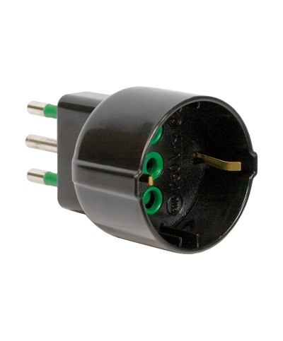 Ferramenta1.com | Fme 82.121 adattatore 10a 2p+t schuko nero - PZ 1