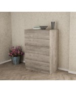 Ferramenta1.com | Kit cassettiera 5c 80x45x111 cm  rovere pl. - PZ 1