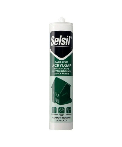 Ferramenta1.com | Selsil silicone acrilico effetto intonaco 310 ml - PZ 12