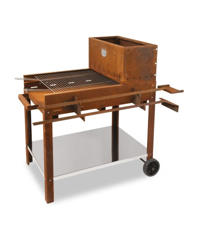 Ferramenta1.com | Barbecue a legna flipper 45x50 cm corten - PZ 1