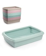 Ferramenta1.com | Lettiera c/paletta max verde/rosa/tortora - PZ 12
