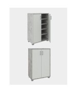 Ferramenta1.com | Mobile basso 2a multiuso 90x60x35 cm cemento/bianco - PZ 1
