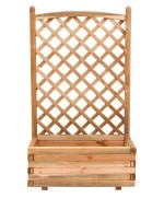 Ferramenta1.com | Fioriera pino impregnato c/grigliato 40x80x180 cm - PZ 1