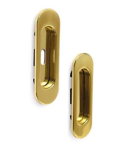 Ferramenta1.com | Maniglia ovale porta scorr c/foro e senza  cro sat - PZ 1