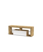 Ferramenta1.com | Portatv hugo cm 140x35x50 rovere wotan/bianco l. - PZ 1
