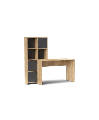 Ferramenta1.com | Scrivania halk cm 156x55x71 rovere gold/antracite - PZ 1
