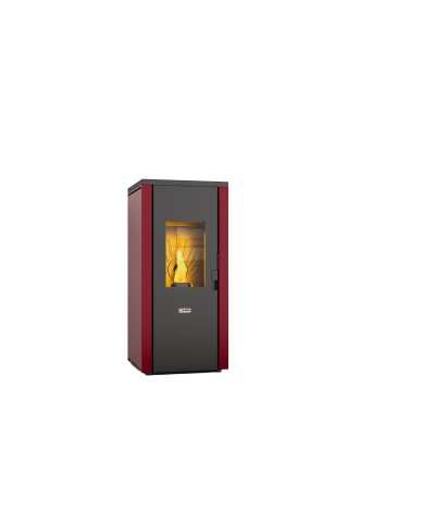 Ferramenta1.com | Stufa pellet erm/vent 8,3kw evo92 5.0 bordeaux - PZ 1