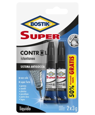 Ferramenta1.com | Bostik super control istantaneo 2x3 g blister - PZ 24