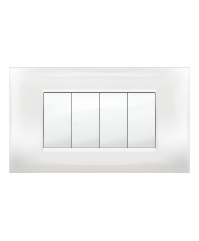 Ferramenta1.com | Placca mivida plana bianco 4p - PZ 1