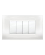 Ferramenta1.com | Placca mivida plana bianco 4p - PZ 1