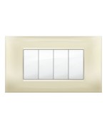 Ferramenta1.com | Placca mivida plana avorio 4p - PZ 1