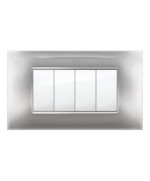 Ferramenta1.com | Placca mivida plana alluminio chiaro 4p - PZ 1