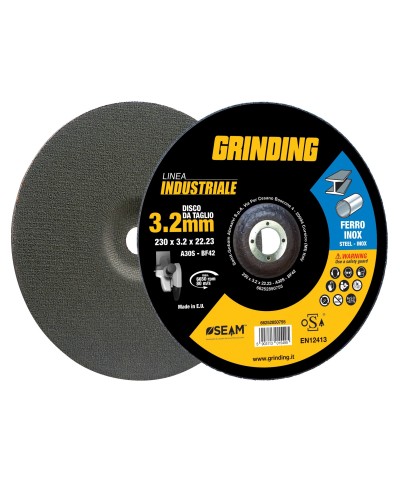 Ferramenta1.com | Grinding industriale disco ferro depresso 230x3,2 - PZ 5