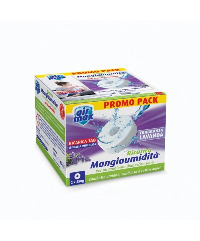 Ferramenta1.com | Airmax assorbiumidita ricarica tab lavan 450g 2pz - PZ 12