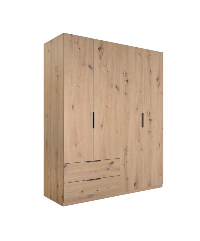 Ferramenta1.com | Armadio 4a+2c cm.162x58x200h rovere artisan - PZ 1