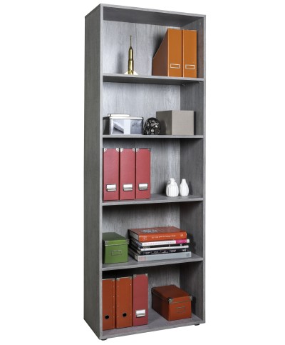 Ferramenta1.com | Libreria 4 ripiani cm. 69x35x200h cemento - PZ 1