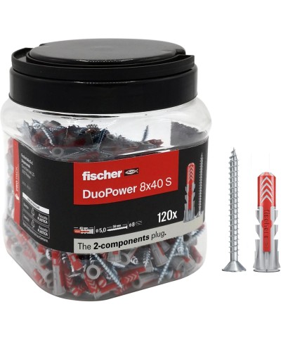 Ferramenta1.com | Fischer tassello duopower s 8x40 propack 120 pz - CF 1