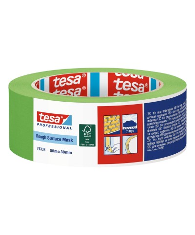 Ferramenta1.com | Nastro mascheratura superfici ruvide verd 50mmx50m - PZ 6
