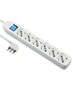 Ferramenta1.com | Multipresa 6p bip/schuko+interr bianco fig.4 - PZ 1