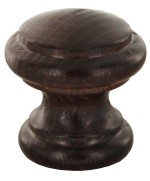 Ferramenta1.com | Pomolo in legno noce 114a d 38 mm - PZ 25