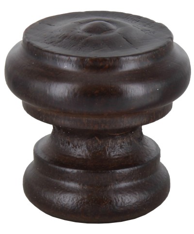 Ferramenta1.com | Pomolo in legno noce 102c d 30 mm - PZ 25