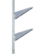 Ferramenta1.com | Cremagliera 2750 doppia cava zincato 100 cm - PZ 1