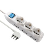 Ferramenta1.com | Multipresa 9p bip/schuko salvaspazio fig.3 - PZ 1