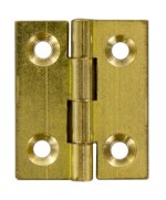 Ferramenta1.com | Cerniera fresata piana ottone satin 30x25 mm - PZ 24