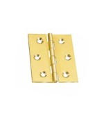 Ferramenta1.com | Cerniera fresata piana ottone satin 70x55 mm - PZ 24