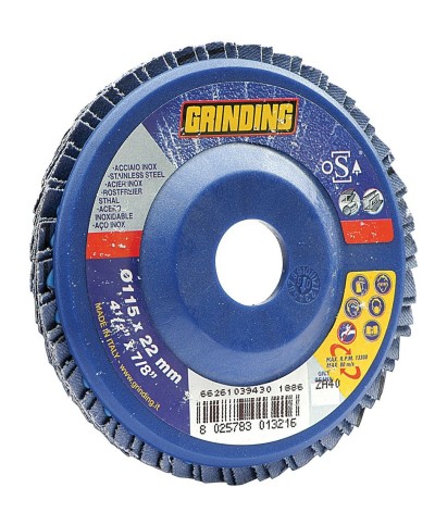 Ferramenta1.com | Grinding disco lamellare zirc 180x22 gr  80 - PZ 10