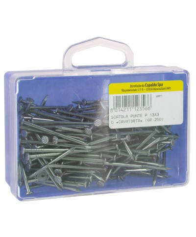 Ferramenta1.com | Sc scatola chiodi t. piana l. 14x20 cavatorta 250 g - SC 5