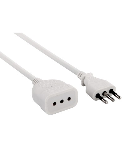 Ferramenta1.com | Prolunga lineare 5 m sez 3x0,75 10a bianco - PZ 1