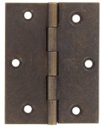 Ferramenta1.com | Cerniera fresata piana ottone bronz 70x55 mm - PZ 24