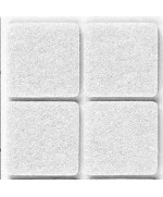 Ferramenta1.com | Feltrino adesivo sedia bianco  30x 30 mm cf 6 pz - CF 50