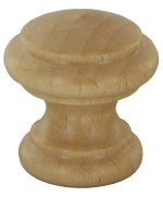 Ferramenta1.com | Bl pomolo legno naturale 114a d 38 mm 2 pz - BL 6