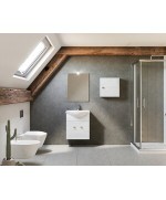 Ferramenta1.com | Arredo bagno mod.zaffiro rovere bianco 55 cm - PZ 1