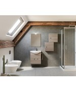 Ferramenta1.com | Arredo bagno mod.zaffiro rovere fumo 55 cm - PZ 1