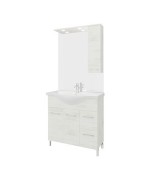 Ferramenta1.com | Arredo bagno mod.rubino rovere bianco 85 cm - PZ 1