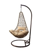 Ferramenta1.com | Poltrona pensile 95xh195 cm rattan 022723 - PZ 1