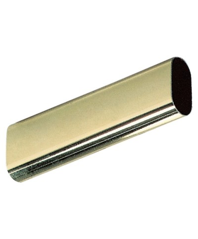Ferramenta1.com | Tubo per armadio ovale ottonato 30x15 mm da 1 m - PZ 10