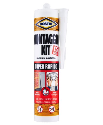 Ferramenta1.com | Bostik montaggio kit super rapido 370 g cartuc - PZ 1