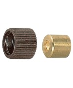 Ferramenta1.com | Reggipiano ottone c/gomma 12 mm nero - PZ 250