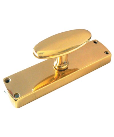 Ferramenta1.com | Cremonese ottone ovale a scatola s/passan luc - PZ 2