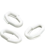 Ferramenta1.com | Anello giunzione p/catena plastica d 8 bianco - PZ 50