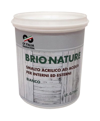 Ferramenta1.com | Smalto allacqua brio nature nero luc 0,750 l - PZ 6