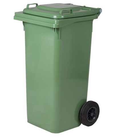 Ferramenta1.com | Pattumiera 120 l con ruote verde mp - PZ 1
